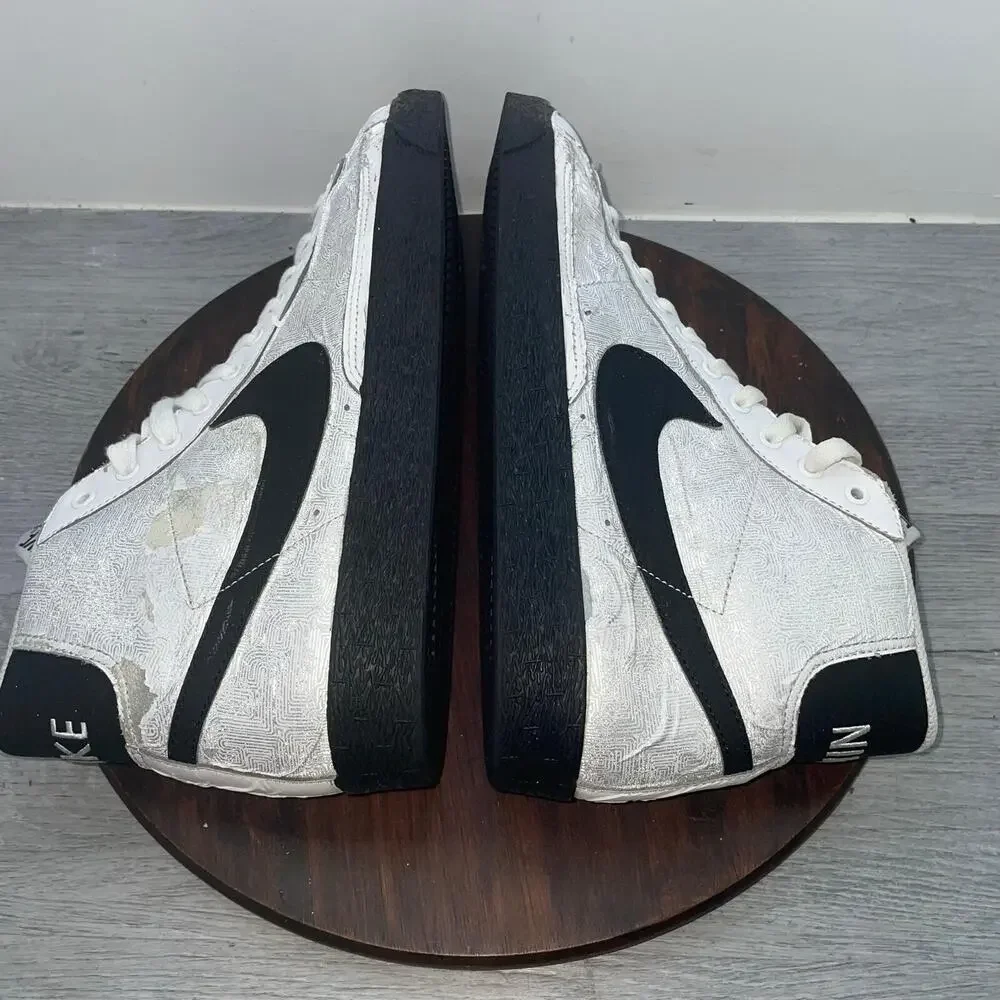 Nike Blazer High Top Mens Size 11 Blaze Shoes 316664-102 Sneakers *FLAWS*
